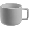 Чашка Jumbo, матовая, светло-серая с нанесением логотипа