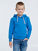 Толстовка с капюшоном детская Kirenga Kids, бирюзовая с нанесением логотипа