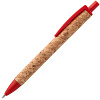 Ручка шариковая Grapho, красная с нанесением логотипа