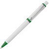 Ручка шариковая Raja, зеленая с нанесением логотипа