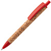 Ручка шариковая Grapho, красная с нанесением логотипа