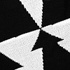 Плед «Танцующий лес», черно-белый с нанесением логотипа