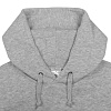 Толстовка Hooded, серый меланж с нанесением логотипа