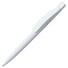Ручка шариковая Prodir DS2 PPP, белая с нанесением логотипа
