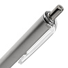 Ручка шариковая Easy Grip, серебристая с нанесением логотипа