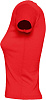 Футболка женская с круглым вырезом LADY 220 красная с нанесением логотипа
