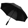 Зонт-трость Color Play, черный с нанесением логотипа