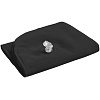 Надувная подушка под шею в чехле Sleep, черная с нанесением логотипа