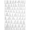 Плед «Танцующий лес», белый с серебром с нанесением логотипа
