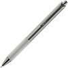 Ручка шариковая Easy Grip, серебристая с нанесением логотипа