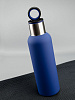 Термобутылка Sherp, синяя с нанесением логотипа