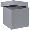 Коробка Cube, M, серая с нанесением логотипа