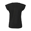Футболка MELBA, черная с нанесением логотипа