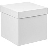 Коробка Cube, L, белая с нанесением логотипа