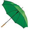Зонт-трость Lido, зеленый с нанесением логотипа