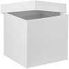 Коробка Cube, L, белая с нанесением логотипа