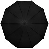 Зонт-наоборот складной Stardome, черный с нанесением логотипа