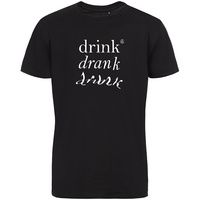 Футболка Drunk со светящимся принтом, черная