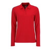 Рубашка поло женская с длинным рукавом PERFECT LSL WOMEN, красная