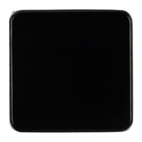 Квадратный шильдик на резинку Direct, черный