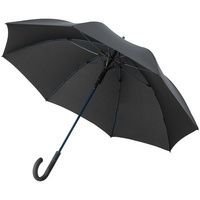 Зонт-трость с цветными спицами Color Style ver.2, синий с черной ручкой