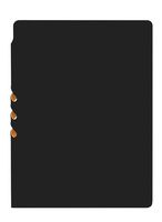 Ежедневник Flexpen Soft Touch, недатированный, черный с оранжевым