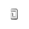 Элемент брелка-конструктора «Буква G» с нанесением логотипа