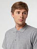 Рубашка поло мужская SUMMER 170, серый меланж с нанесением логотипа