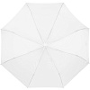 Складной зонт Tomas, белый с нанесением логотипа
