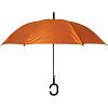 Зонт-трость Charme, оранжневый с нанесением логотипа