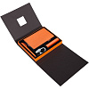 Коробка под набор Plus, черная с оранжевым с нанесением логотипа