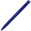 Ручка шариковая Clear Solid, синяя с нанесением логотипа