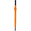 Зонт-трость Lanzer, оранжевый с нанесением логотипа