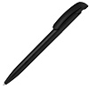Ручка шариковая Clear Solid, черная с нанесением логотипа