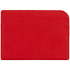 Чехол для карточек Dorset, красный с нанесением логотипа