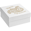 Коробка «Играй гармония», с золотистым принтом с нанесением логотипа