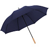 Зонт-трость Nature Golf Automatic, синий с нанесением логотипа