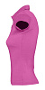 Рубашка поло женская без пуговиц PRETTY 220, ярко-розовая с нанесением логотипа