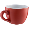Чайная пара Cozy Morning, красная с белым с нанесением логотипа