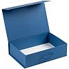 Коробка Case, подарочная, синяя с нанесением логотипа
