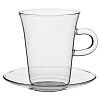 Чашка с блюдцем Glass Duo с нанесением логотипа