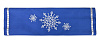 Упаковка-конфета «Снежинки», синяя с нанесением логотипа