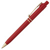 Ручка шариковая Raja Gold, красная с нанесением логотипа
