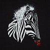 Толстовка женская «Арт-рокстар. Kiss Me», черная с нанесением логотипа
