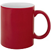 Кружка «Хамелеон» ver.2, матовая, красная с нанесением логотипа