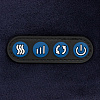 Дорожная подушка-массажер inRelax, синяя с нанесением логотипа