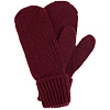 Варежки Brugge, бордовые с нанесением логотипа