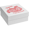 Коробка «Играй гармония», с красным принтом с нанесением логотипа