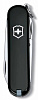 Нож-брелок Classic 58 с отверткой, черный с нанесением логотипа