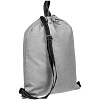 Рюкзак-мешок Melango, серый с нанесением логотипа